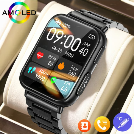 Sacosding 8762 Blood Sugar, Ecg EPG Smart Watch (2023 Model)