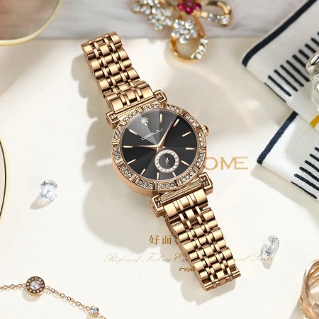 CRRJU Brand Luxury Fashion Original Ladies Watch Waterproof Ladies Watch