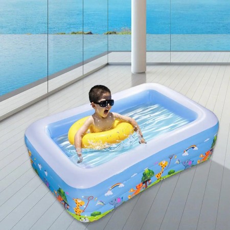 130cm(4.3ft) 3 Layer Baby Swimming Pool With Free Air Pumper